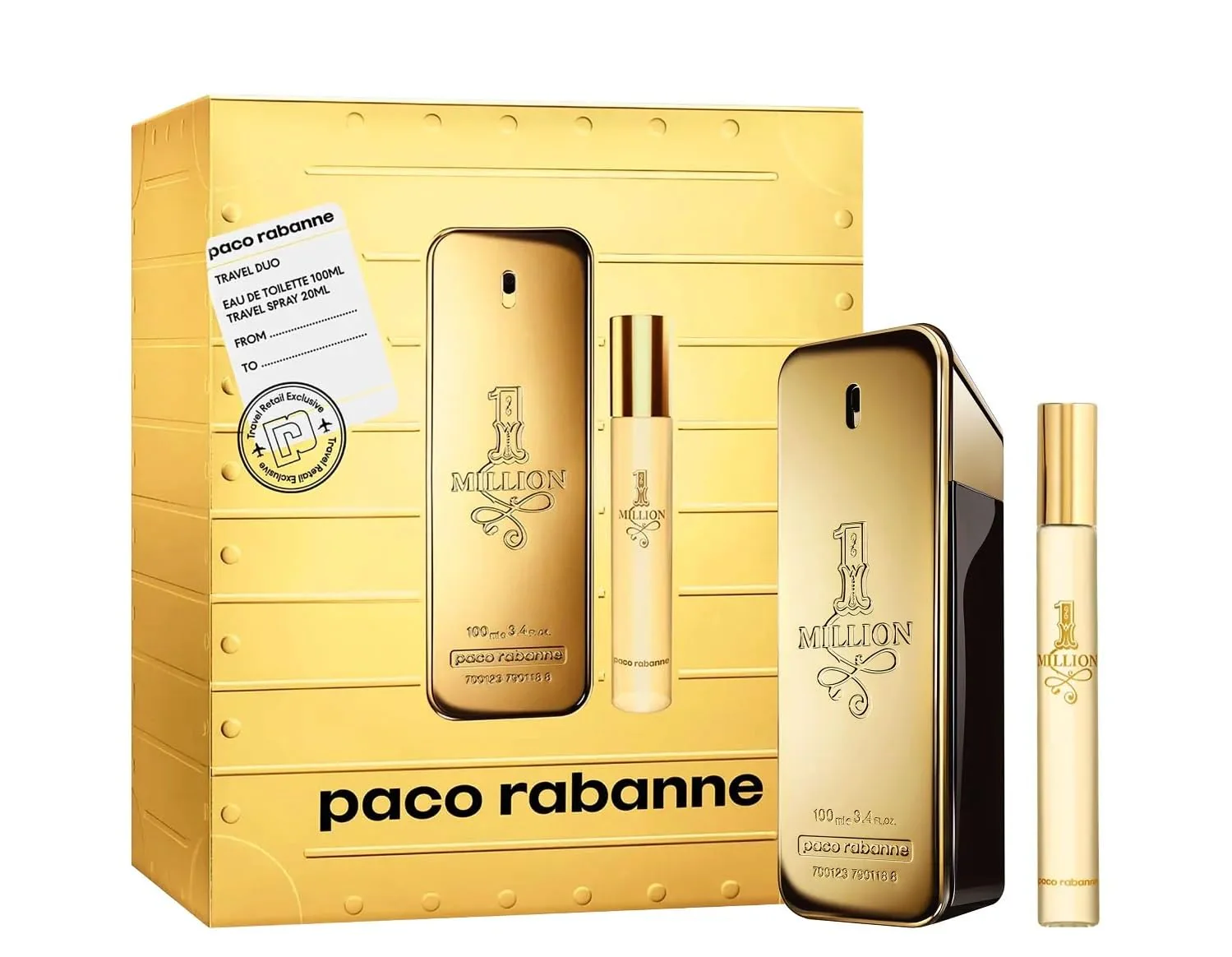1 Million Men 2PCS Eau de Toilette by Paco Rabanne