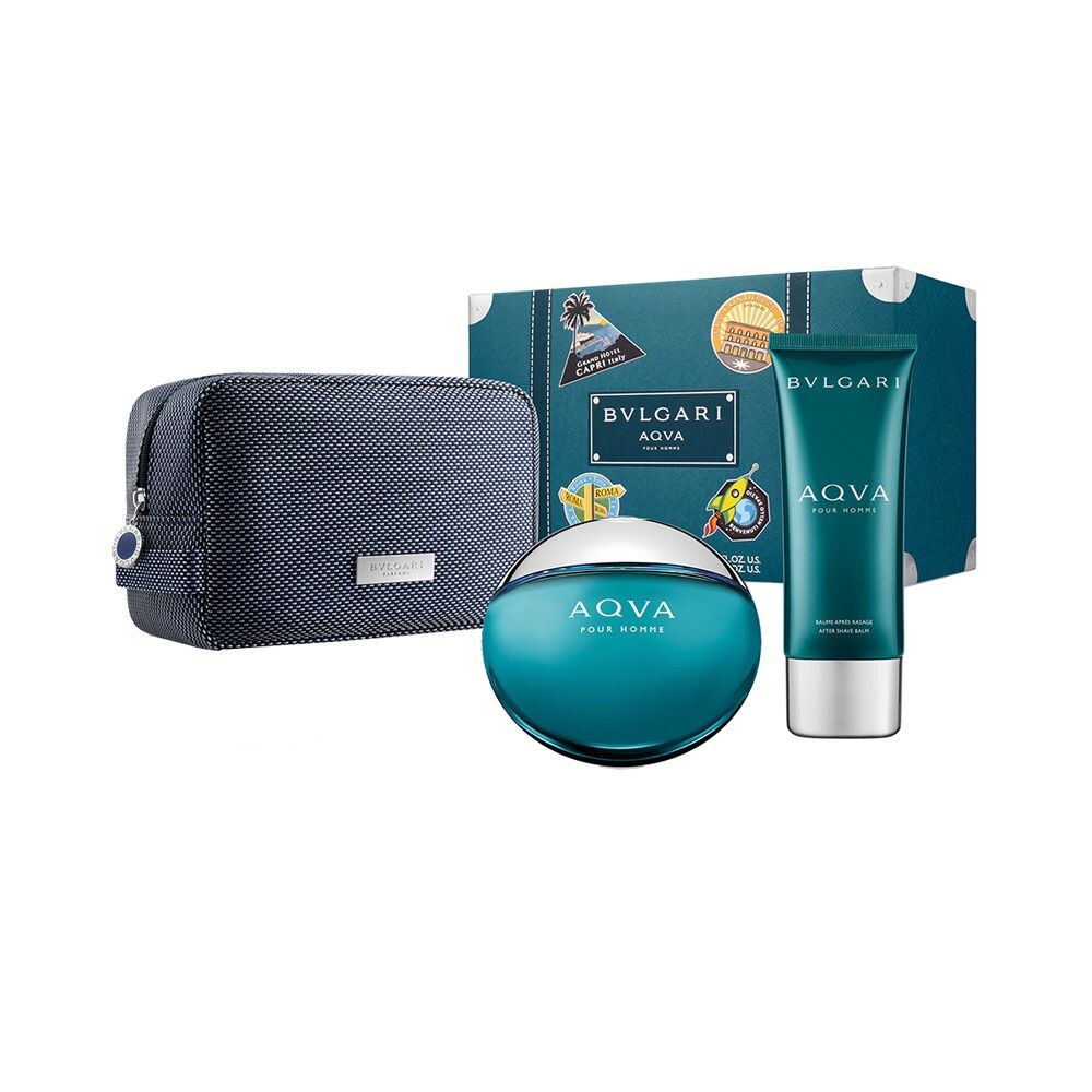 AQVA Pour Homme Men Gift Set by Bvlgary Eau de Toilette