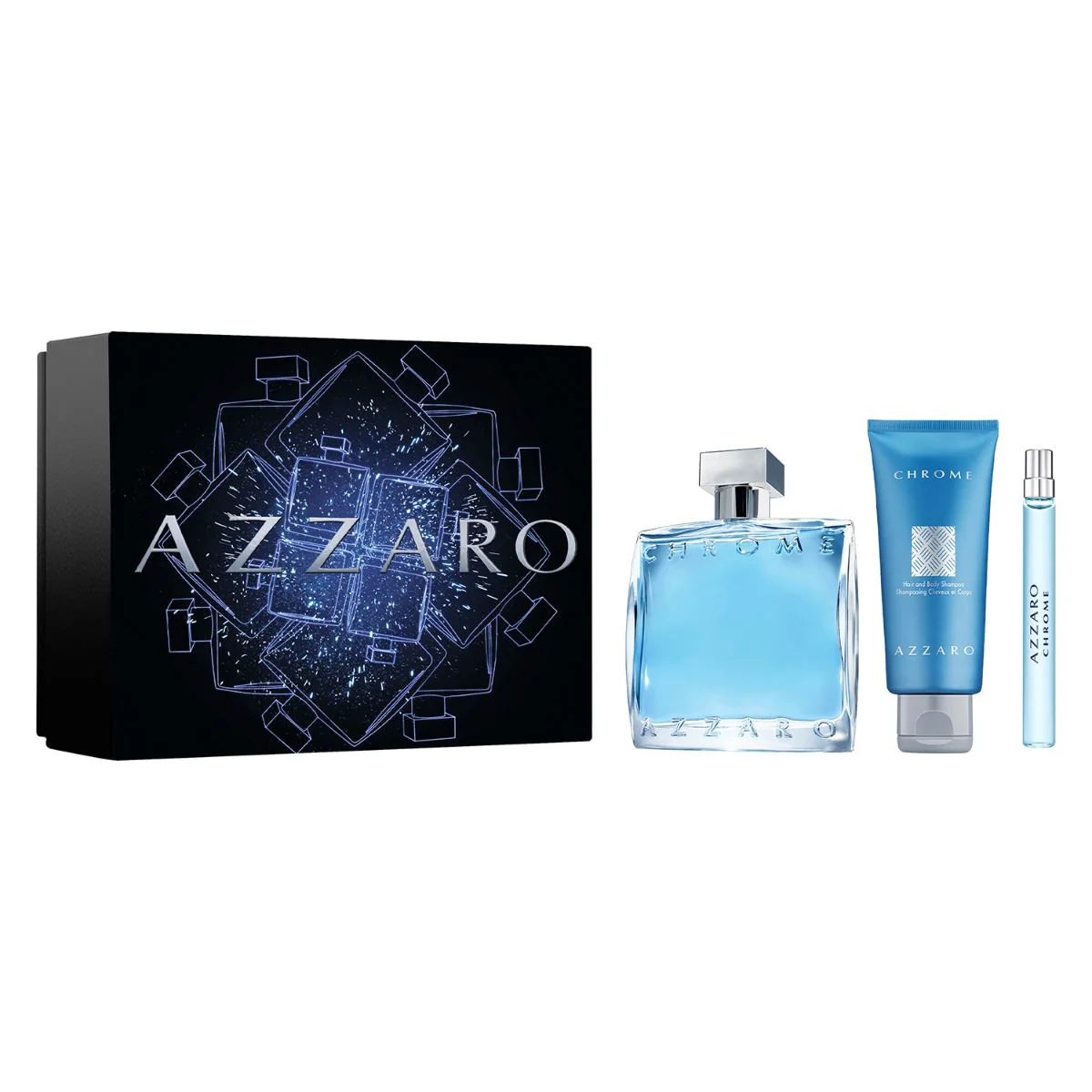 Chrome Azzaro 3-PIECE Men Gift Set by Azzaro Eau de Toilette - Image 3