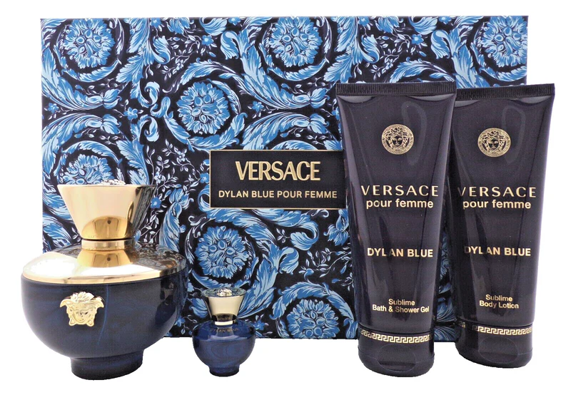 Dylan Blue Pour Femme Eau de Parfum 4PCS by Versace - Image 4