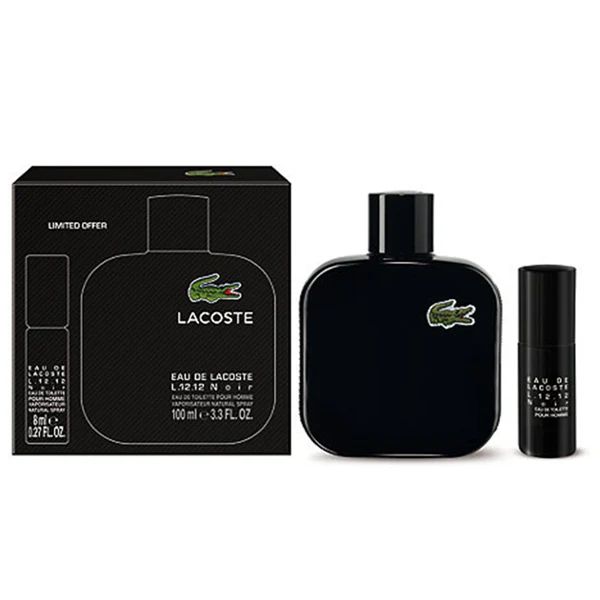 Lacoste L.12.12 Noir Men Gift Set by Lacoste Eau de Toilette