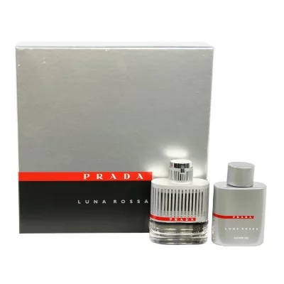 Prada Luna Rossa Men Set 3.4 oz + 3.4 oz Shower Gel by Prada Eau de Toilette