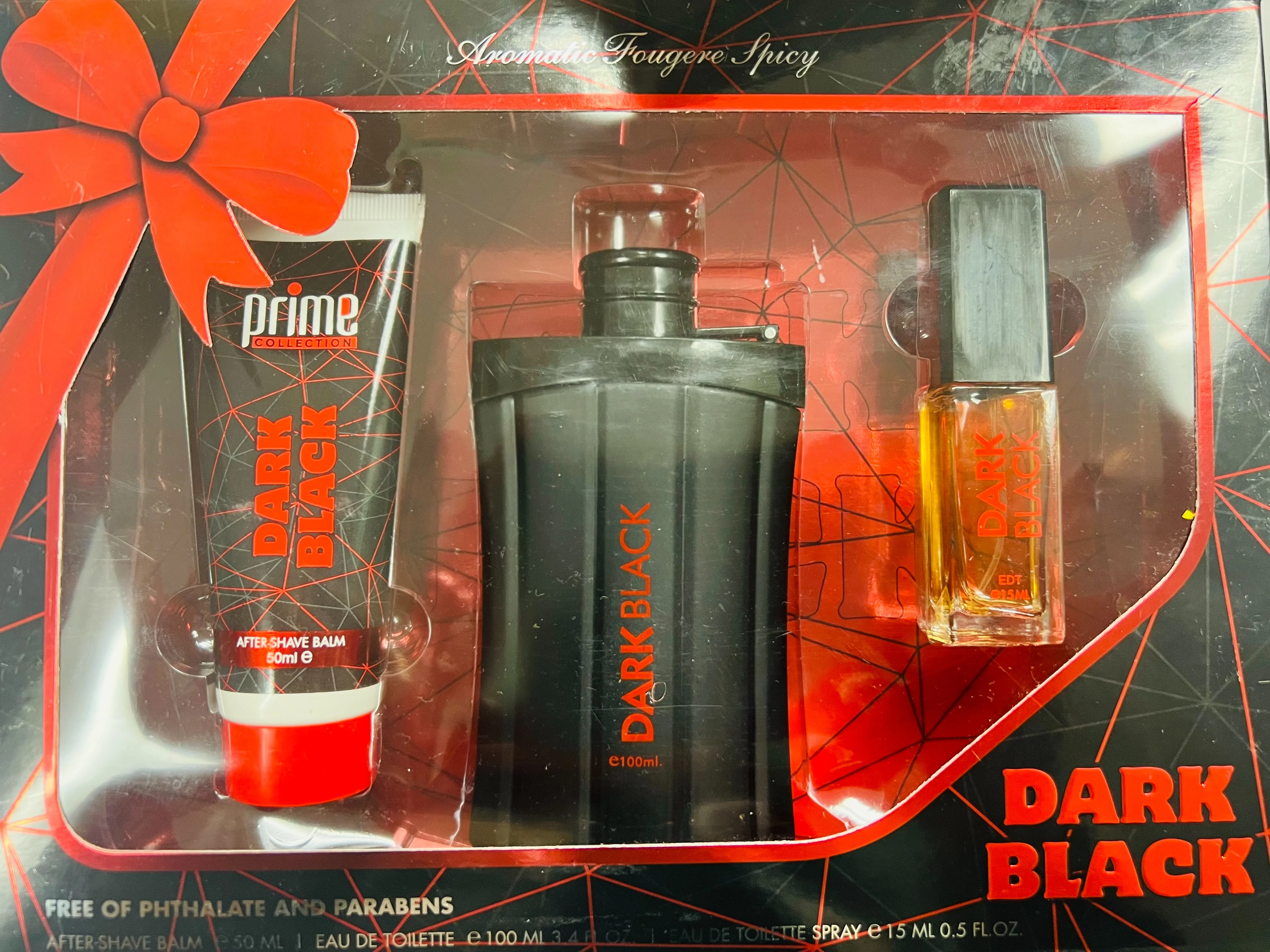 Prime Collection Dark Black Men 3-Piece Set eau de Toilette