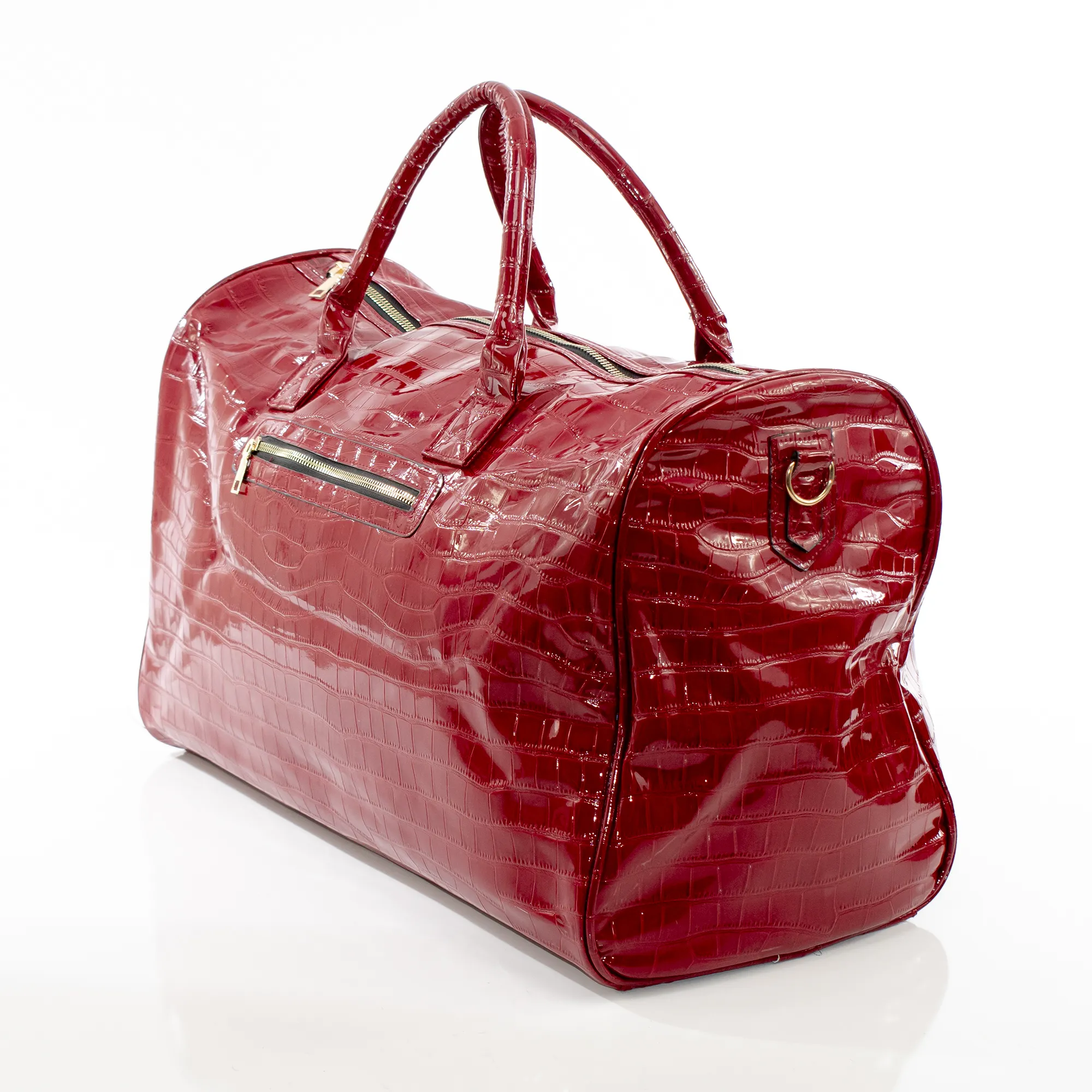 Red Leather Travel Bag - Image 2