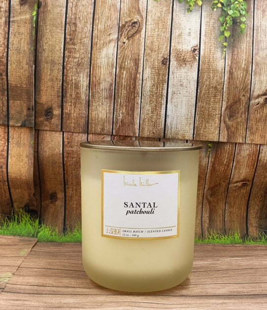 Scented Candle Santal Patchouli Nicole Miller Shape Round