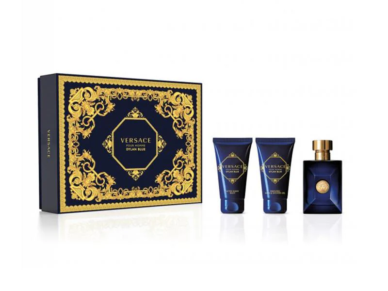 Dylan Blue Pour Homme Eau de Toilette 3PCS by Versace