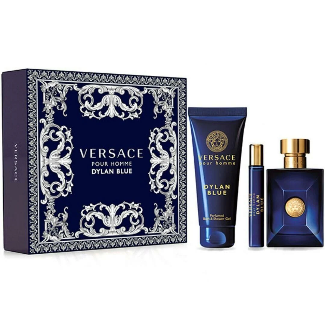 Dylan Blue Pour Homme Eau de Toilette 3PCS by Versace