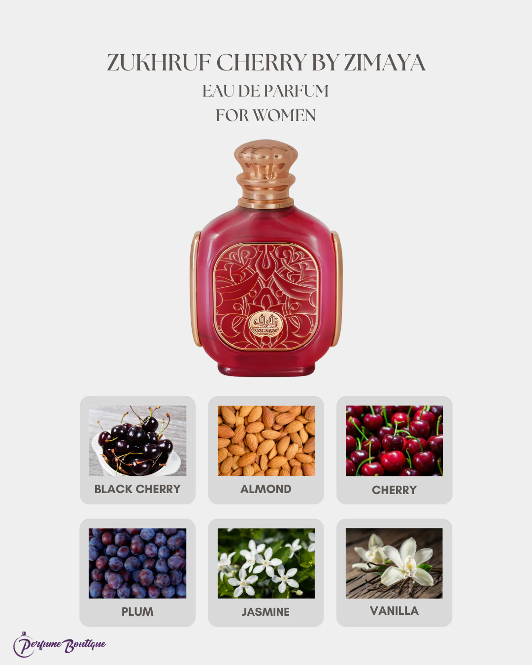 Zukhruf Cherry Eau de Parfum by Zimaya - Image 2